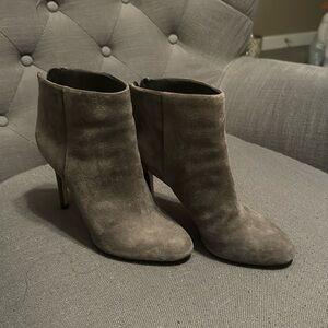 Sam Edelman grey suede booties